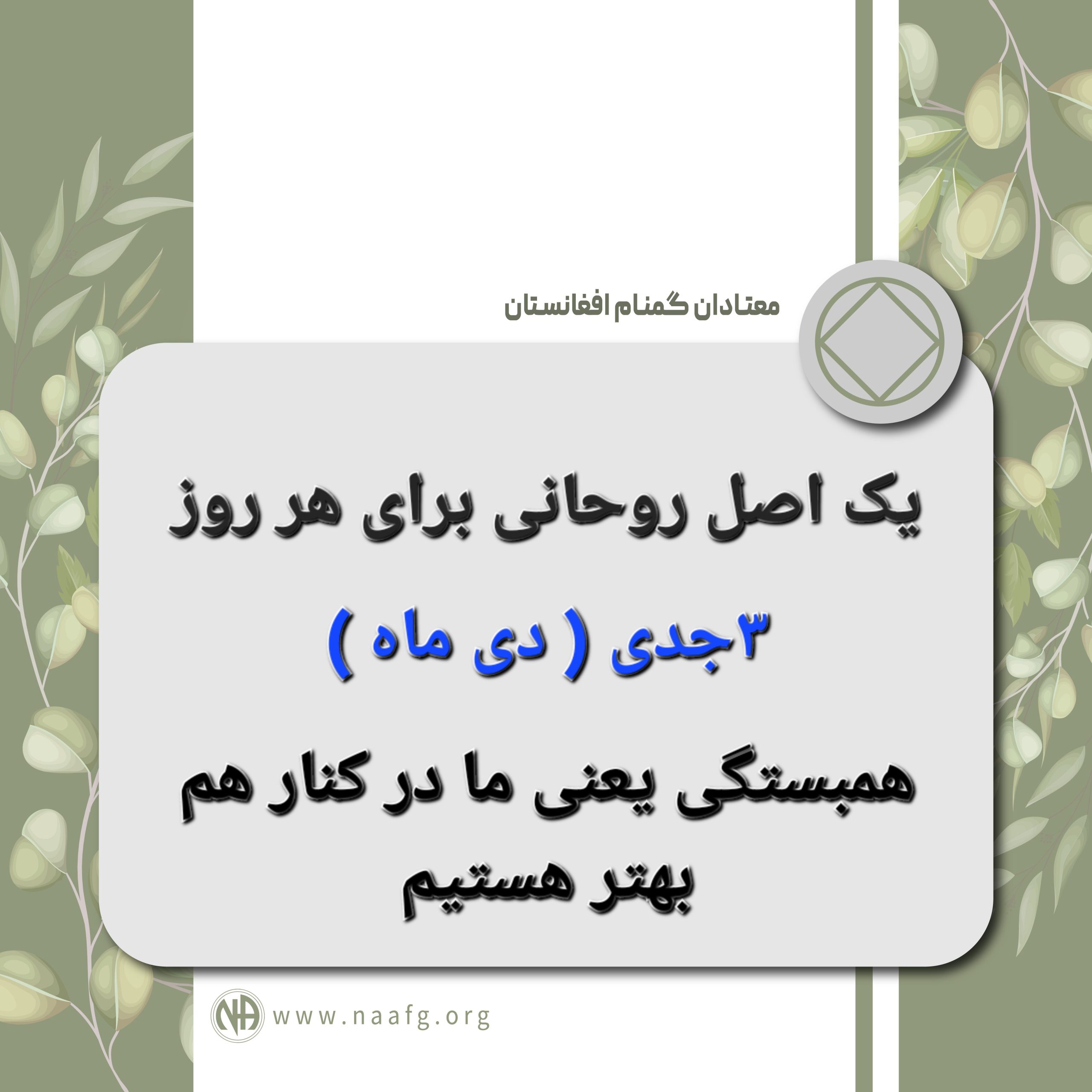 همبستگی یعنی ما در کنار هم بهتر هستیم ۳جدی ( دی ماه )